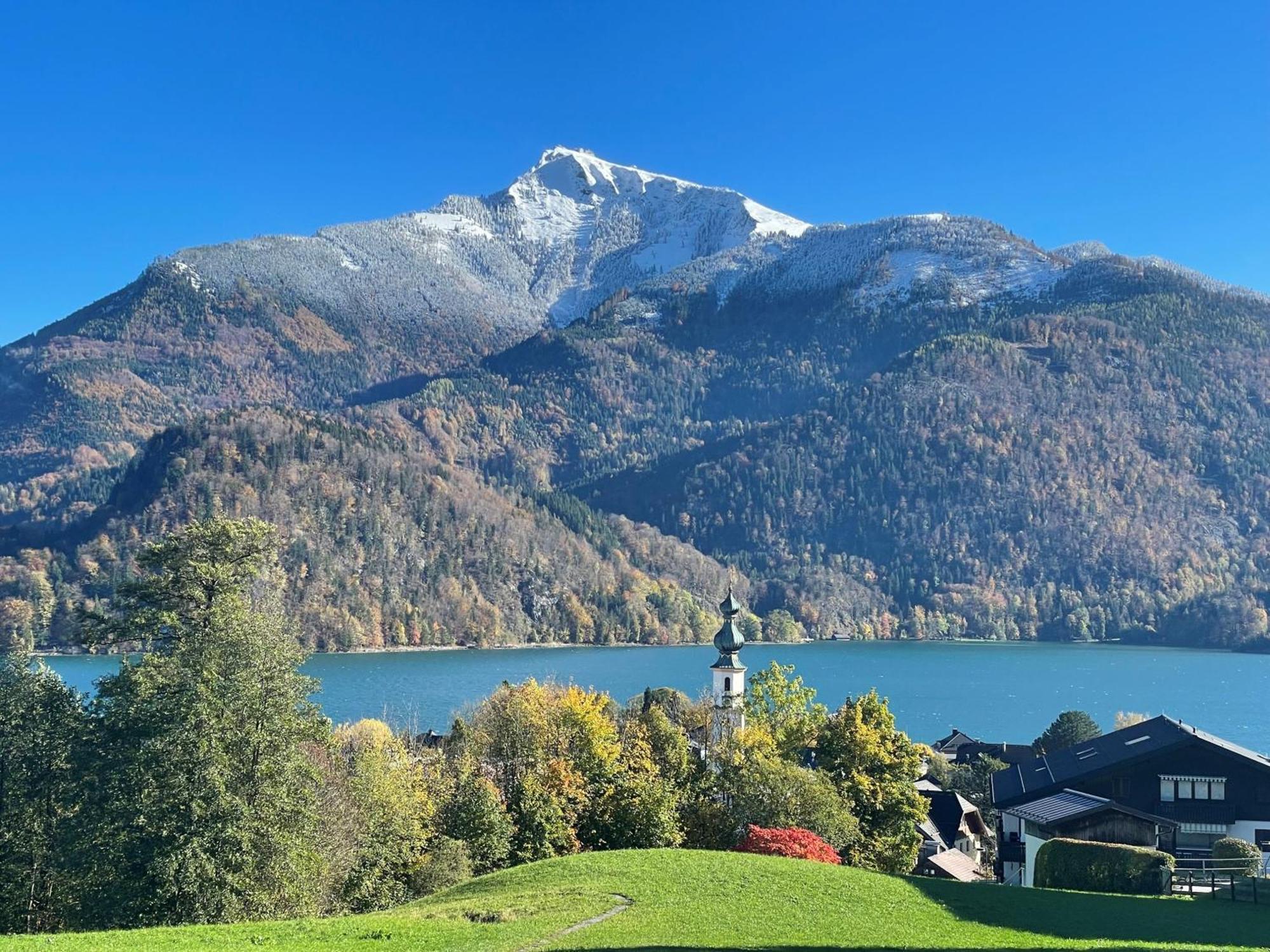 Ferienwohnung Schossleitner - Der Wohlfuehl-Ansitz Am Wolfgangsee Mit Weitblick Sankt Gilgen Exterior photo