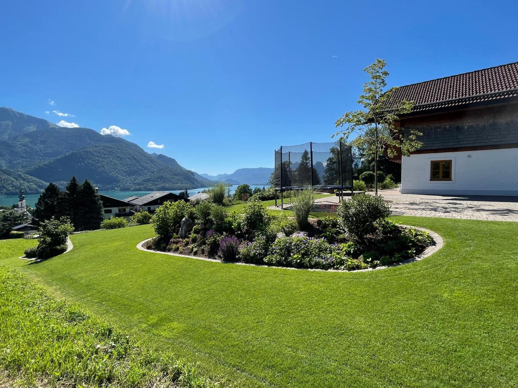 Ferienwohnung Schossleitner - Der Wohlfuehl-Ansitz Am Wolfgangsee Mit Weitblick Sankt Gilgen Exterior photo
